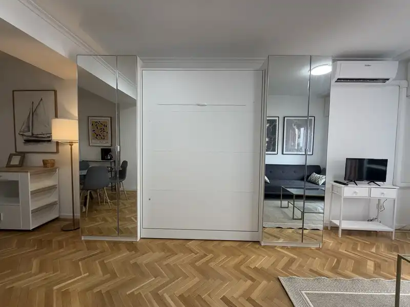 Living room of Study for rent in Madrid  with Air Conditioner and Furnished