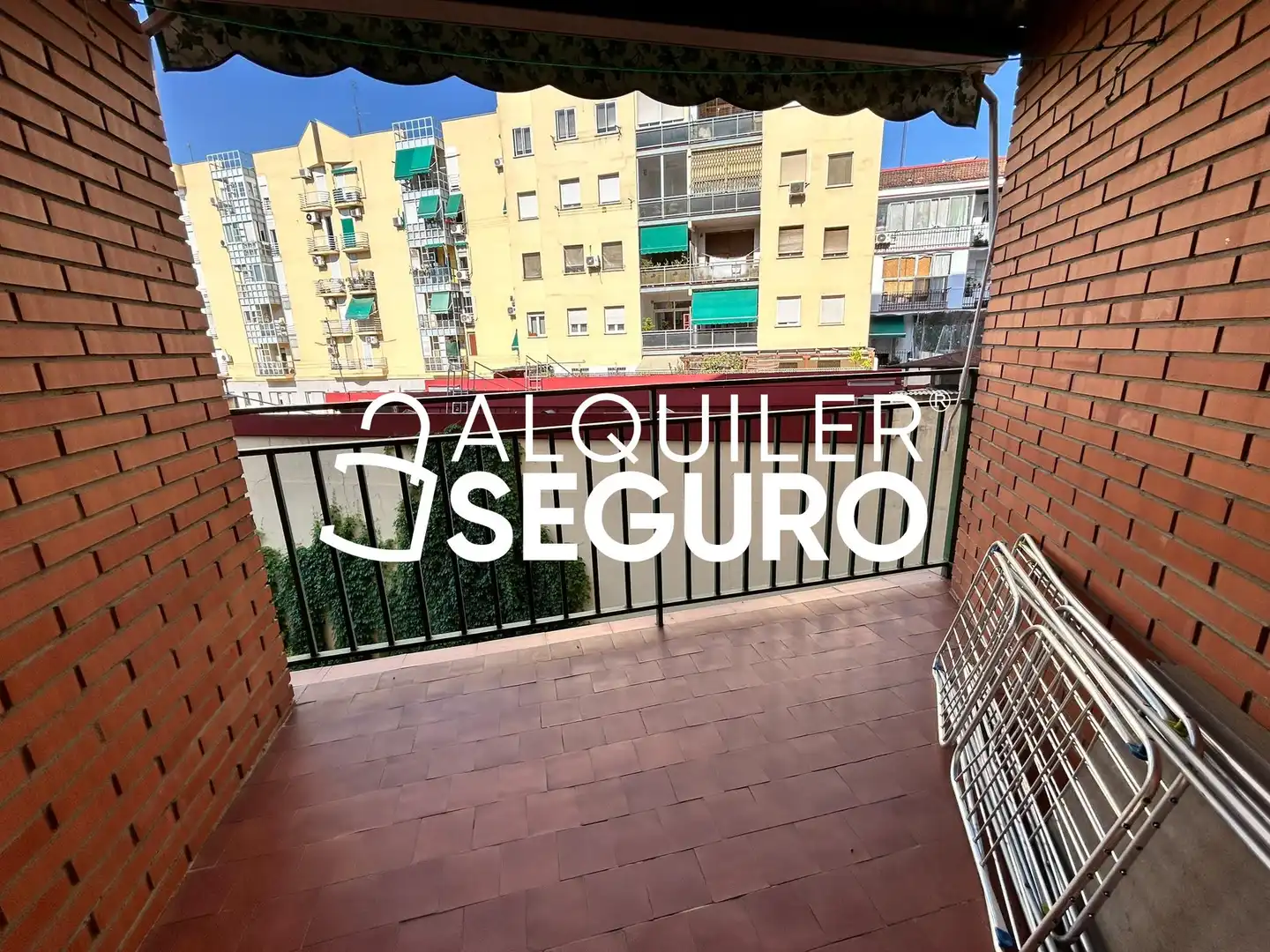 Terraza de Piso de alquiler en Madrid con Aire acondicionado, Calefacción y Amueblado