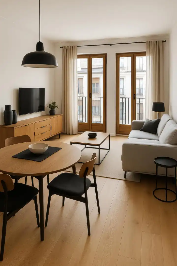 Living room of Flat for sale in Sevilla  with Air Conditioner and Furnished