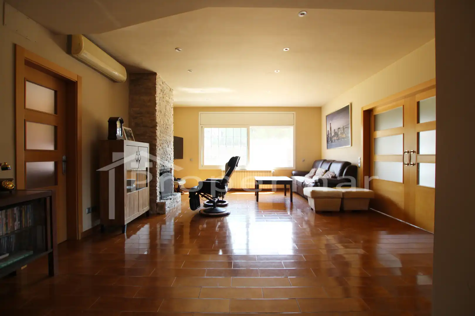 Sala de estar de Casa o chalet en venta en Sant Antoni de Vilamajor con Aire acondicionado, Calefacción y Jardín privado