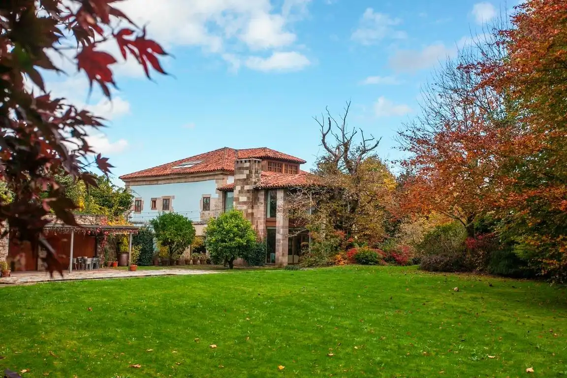 Vista exterior de Casa o chalet en venta en Mazcuerras con Jardín privado y Piscina