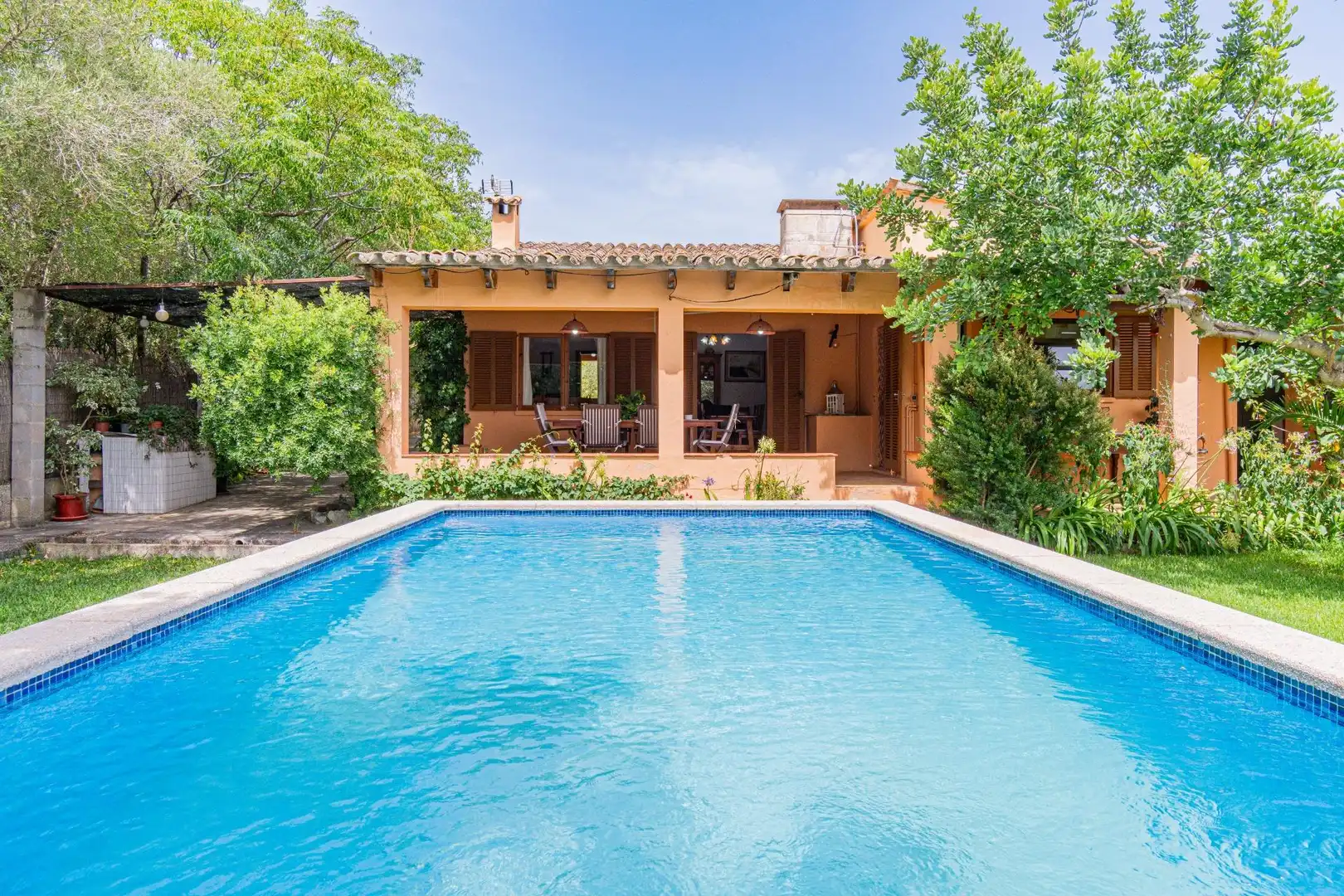 Piscina de Casa o xalet en venda en Pollença amb Aire condicionat, Jardí privat i Terrassa