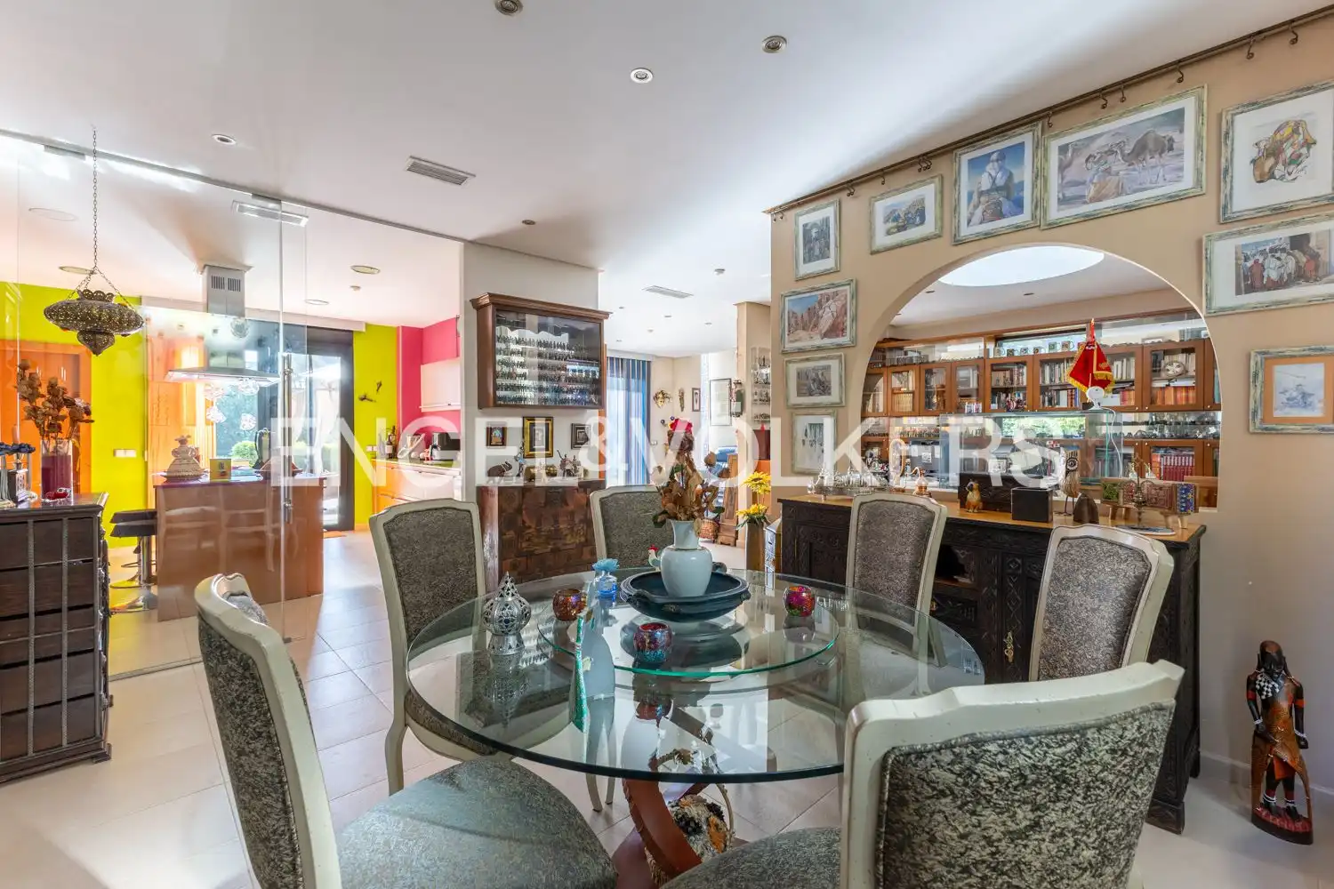 Dining room of Houses for sale in Gilet  with Air Conditioner, Heating and Private garden