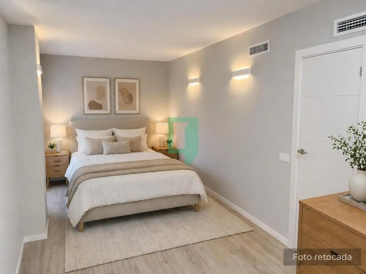 Schlafzimmer von Maisonette zum Verkauf in Badalona mit Klimaanlage