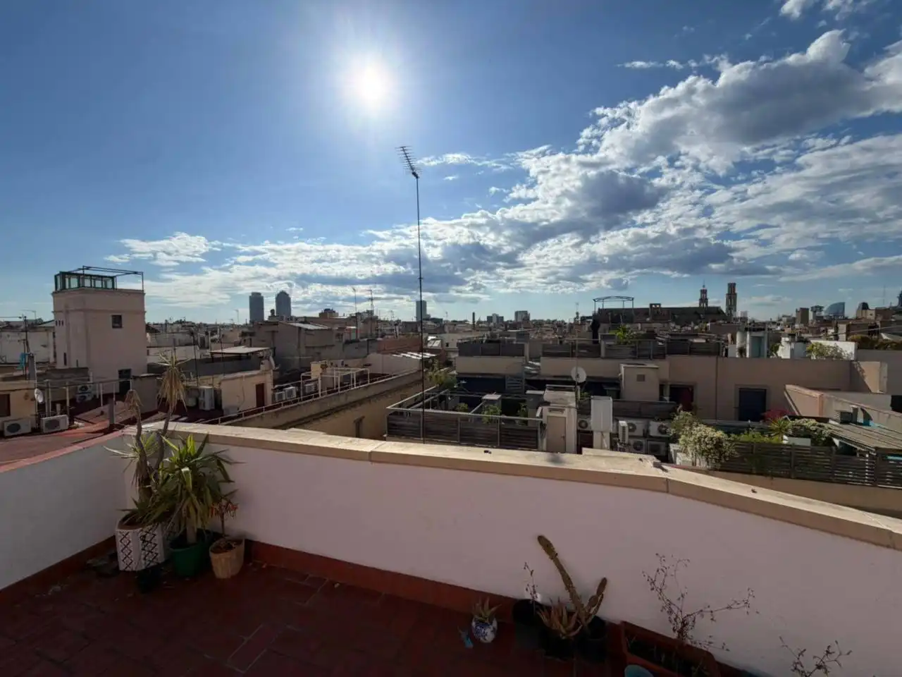 Terrasse von Wohnung zum Verkauf in Barcelona mit Klimaanlage, Parkett und Möbliert