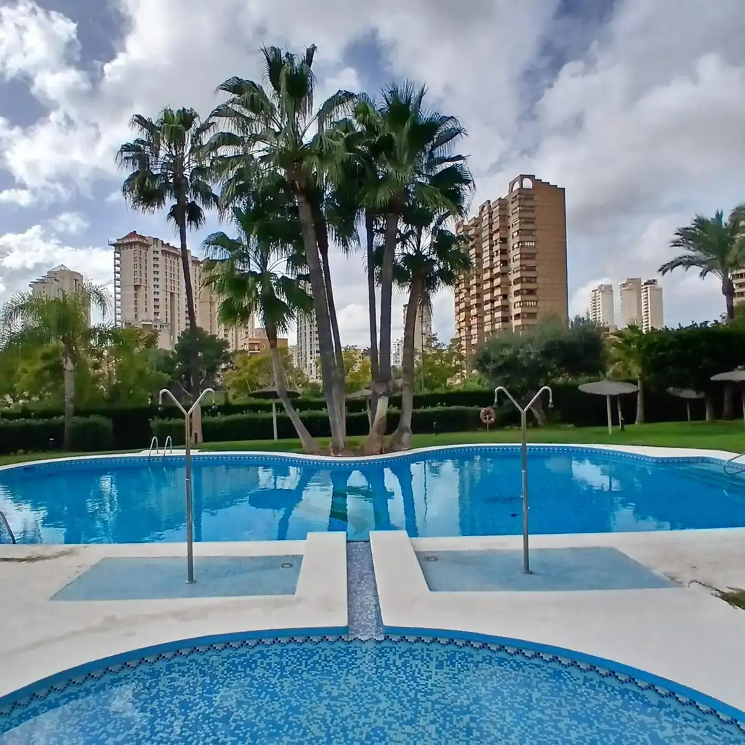 Swimming pool of Flat for sale in Finestrat  with Private garden and Community pool