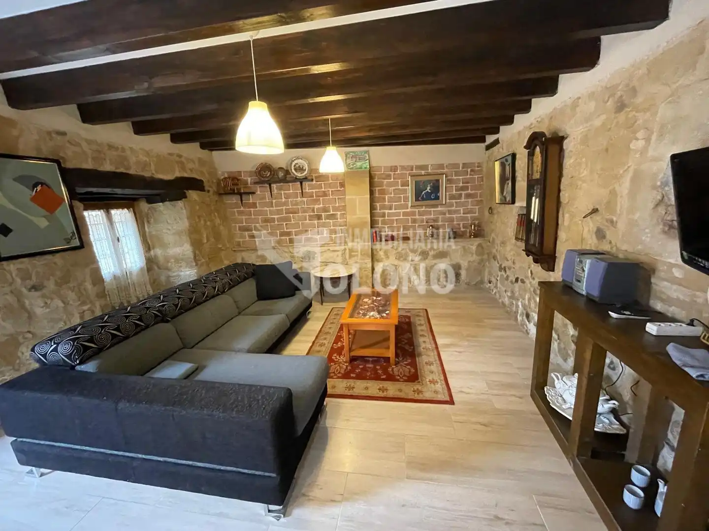 Sala de estar de Casa o chalet en venta en Casalarreina con Calefacción, Trastero y Amueblado
