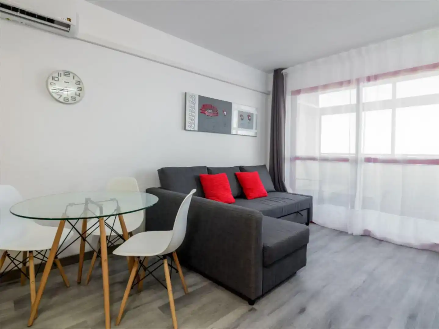 Living room of Apartments for rent in Benidorm  with Air Conditioner, Private garden and Swimming Pool