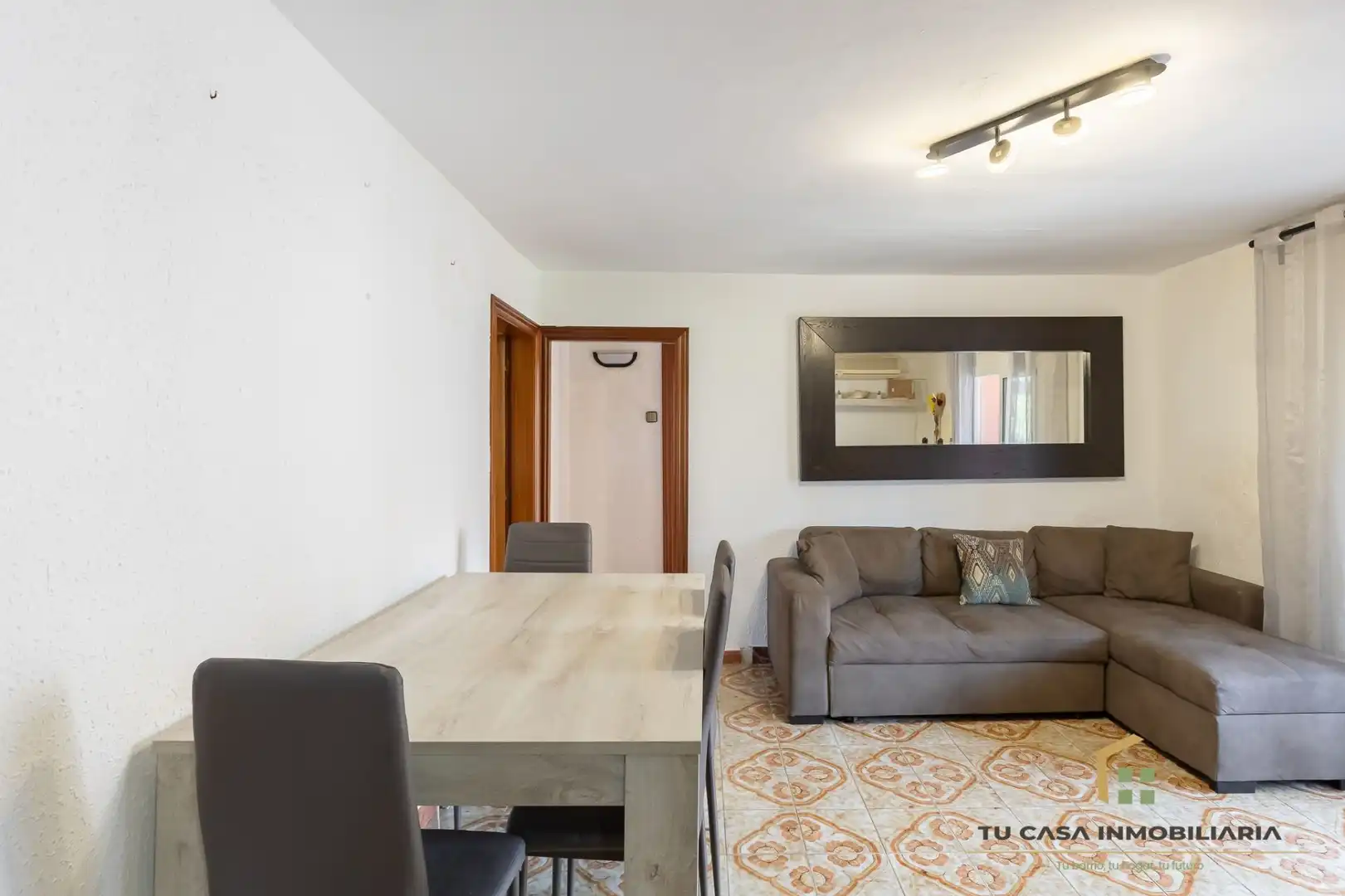 Wohnzimmer von Wohnung zum Verkauf in Badalona mit Klimaanlage