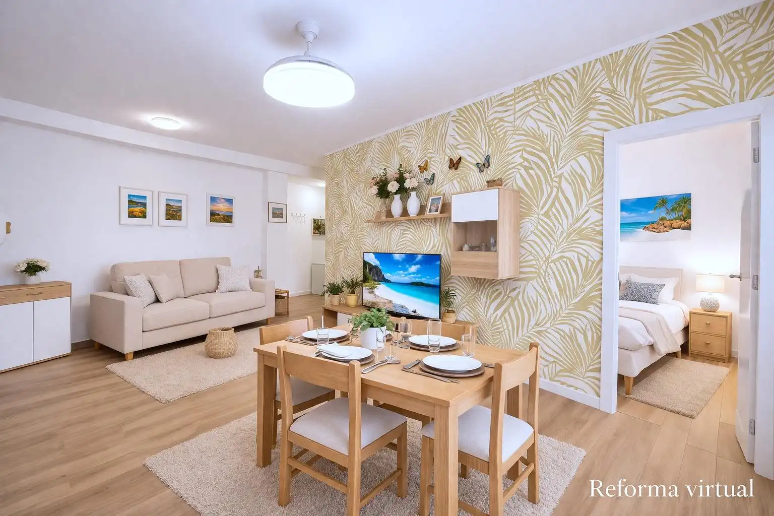 Sala de estar de Piso en venta en Agüimes con Terraza, Trastero y Amueblado