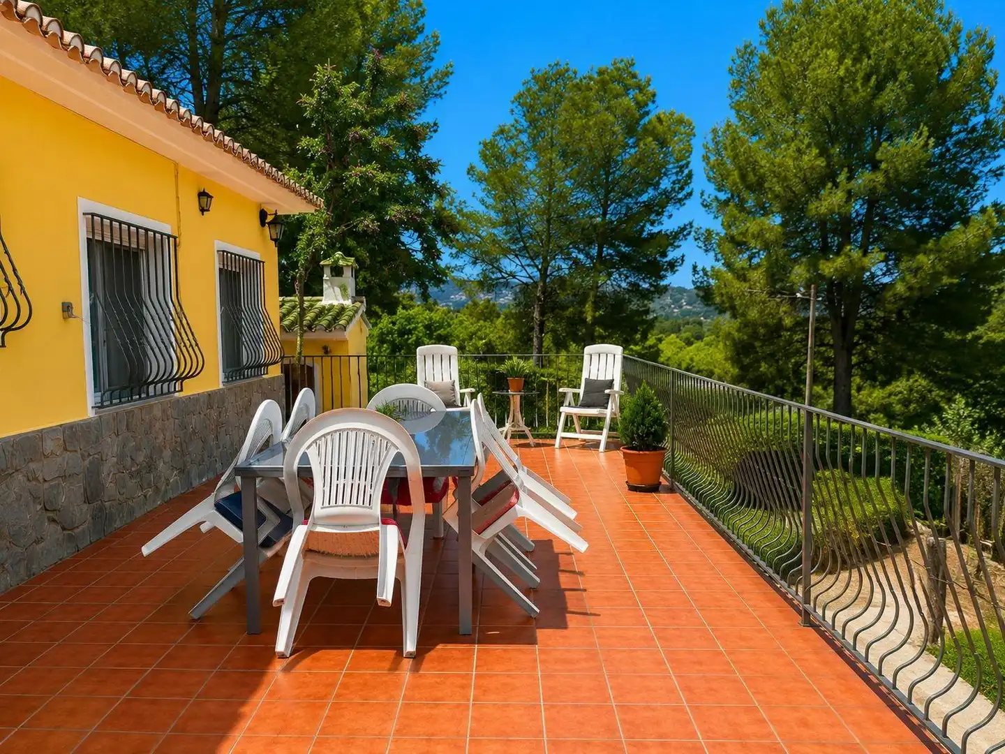 Terrace of Houses for sale in Simat de la Valldigna  with Air Conditioner, Heating and Swimming Pool