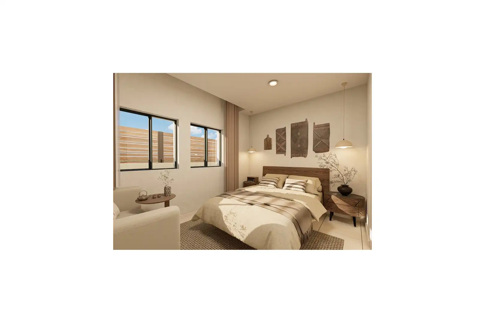 Bedroom of Flat for sale in Fuente Álamo de Murcia  with Air Conditioner, Private garden and Terrace