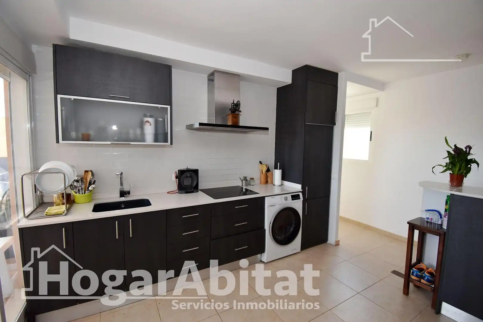 Küche von Dachboden zum Verkauf in Burriana / Borriana mit Klimaanlage, Heizung und Terrasse
