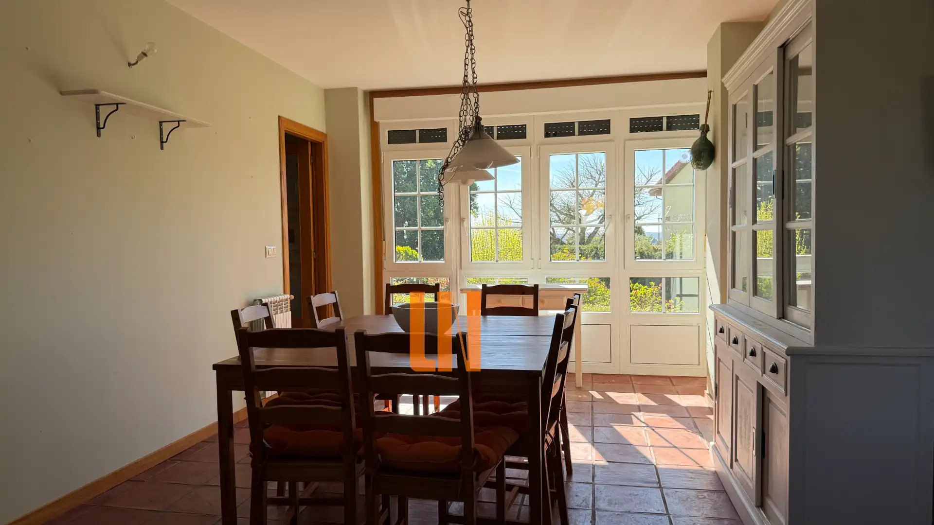 Dining room of Houses for sale in Miño  with Heating, Private garden and Parquet flooring