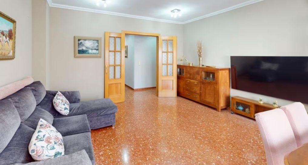 Sala de estar de Piso en venta en Málaga Capital con Amueblado y Balcón