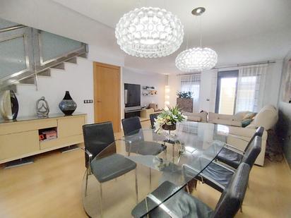 Dining room of Single-family semi-detached for sale in Roquetas de Mar  with Air Conditioner, Heating and Parquet flooring