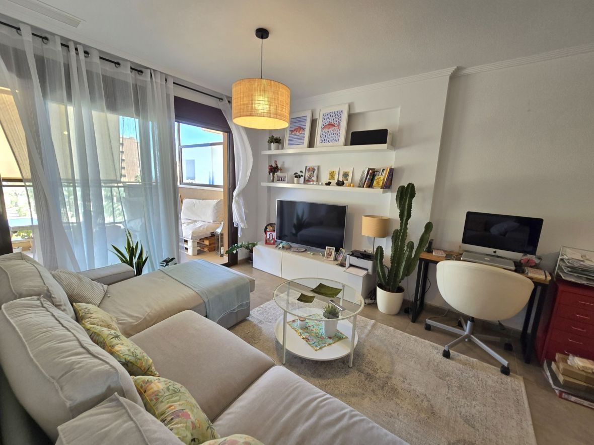 Living room of Apartment for sale in Elche / Elx  with Heating, Terrace and Swimming Pool