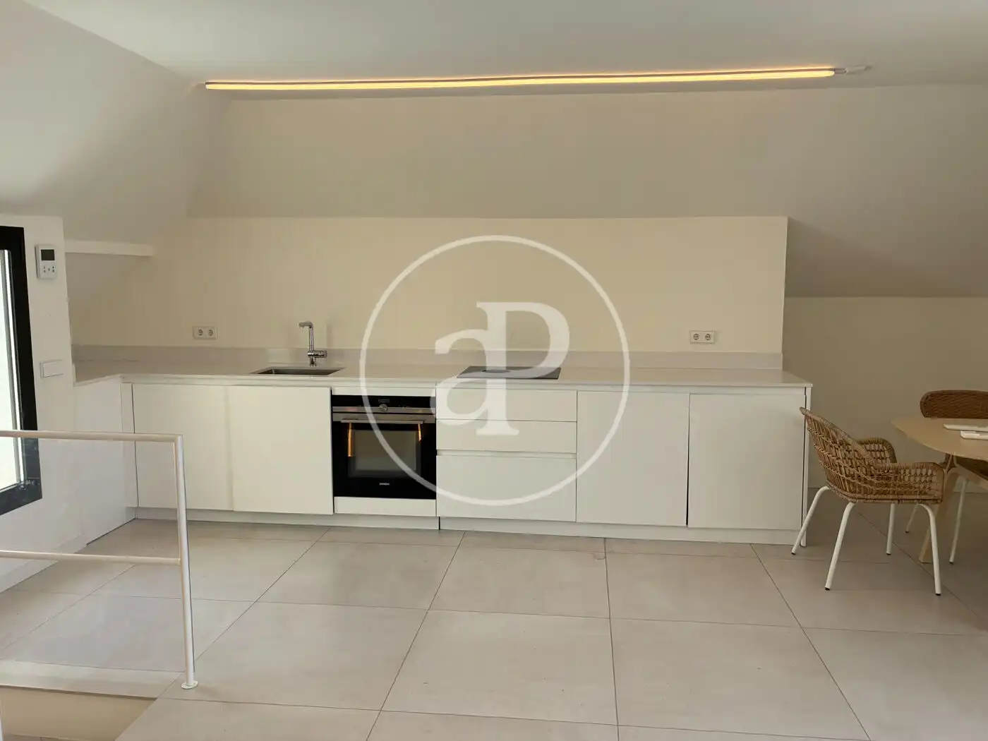 Küche von Dachboden zur Miete in  Palma de Mallorca mit Klimaanlage, Heizung und Terrasse
