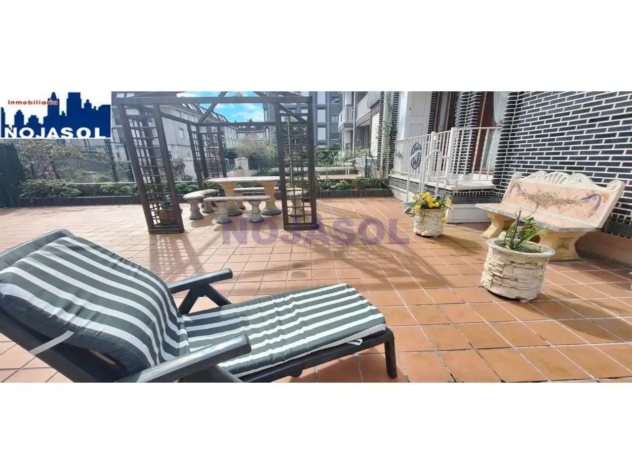 Terrassa de Apartament de lloguer en Noja amb Calefacció, Jardí privat i Terrassa