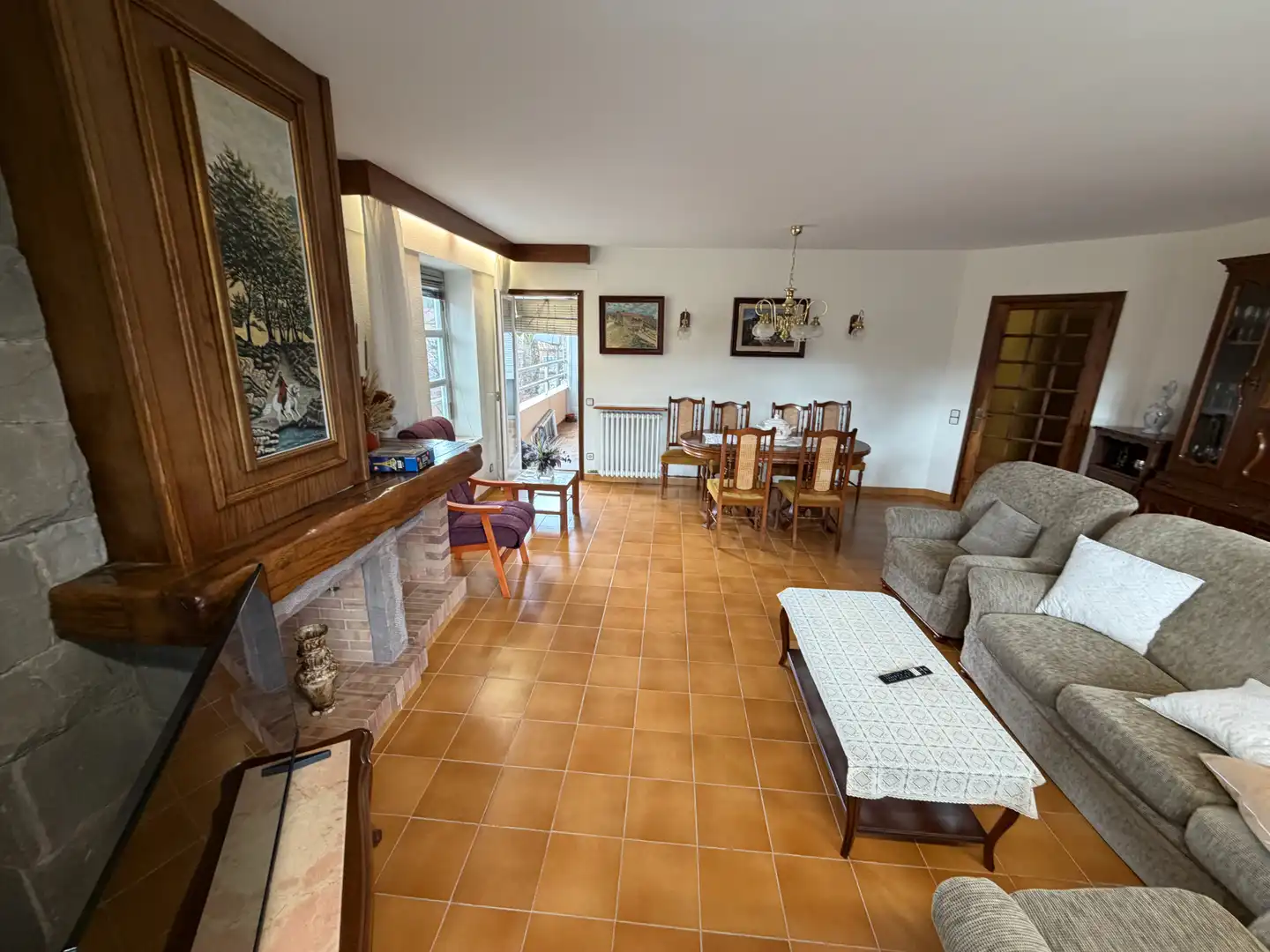 Living room of Flat for sale in Olot  with Heating and Balcony
