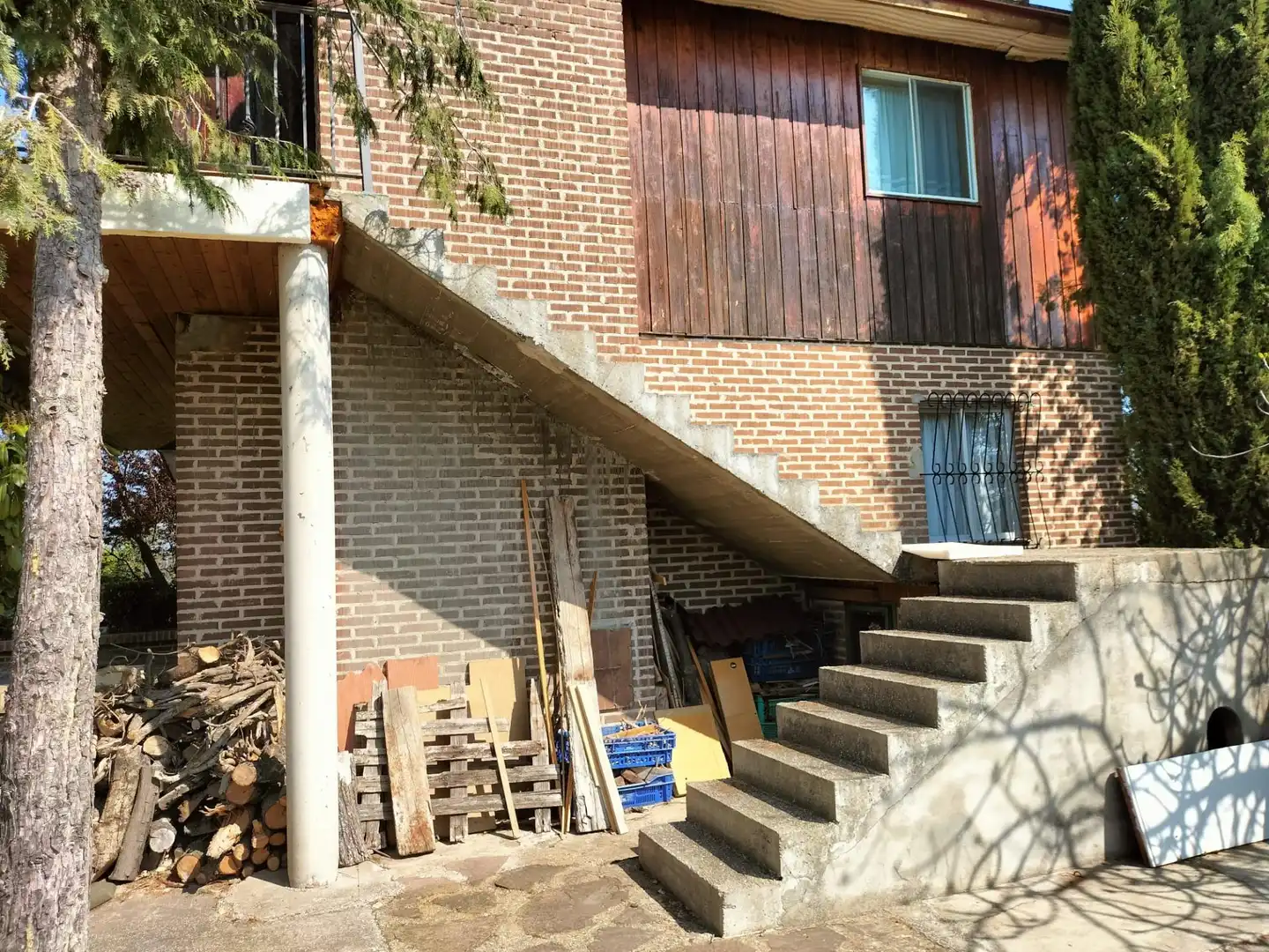Vista exterior de Finca rústica en venta en Palencia con Calefacción, Jardín privado y Parquet