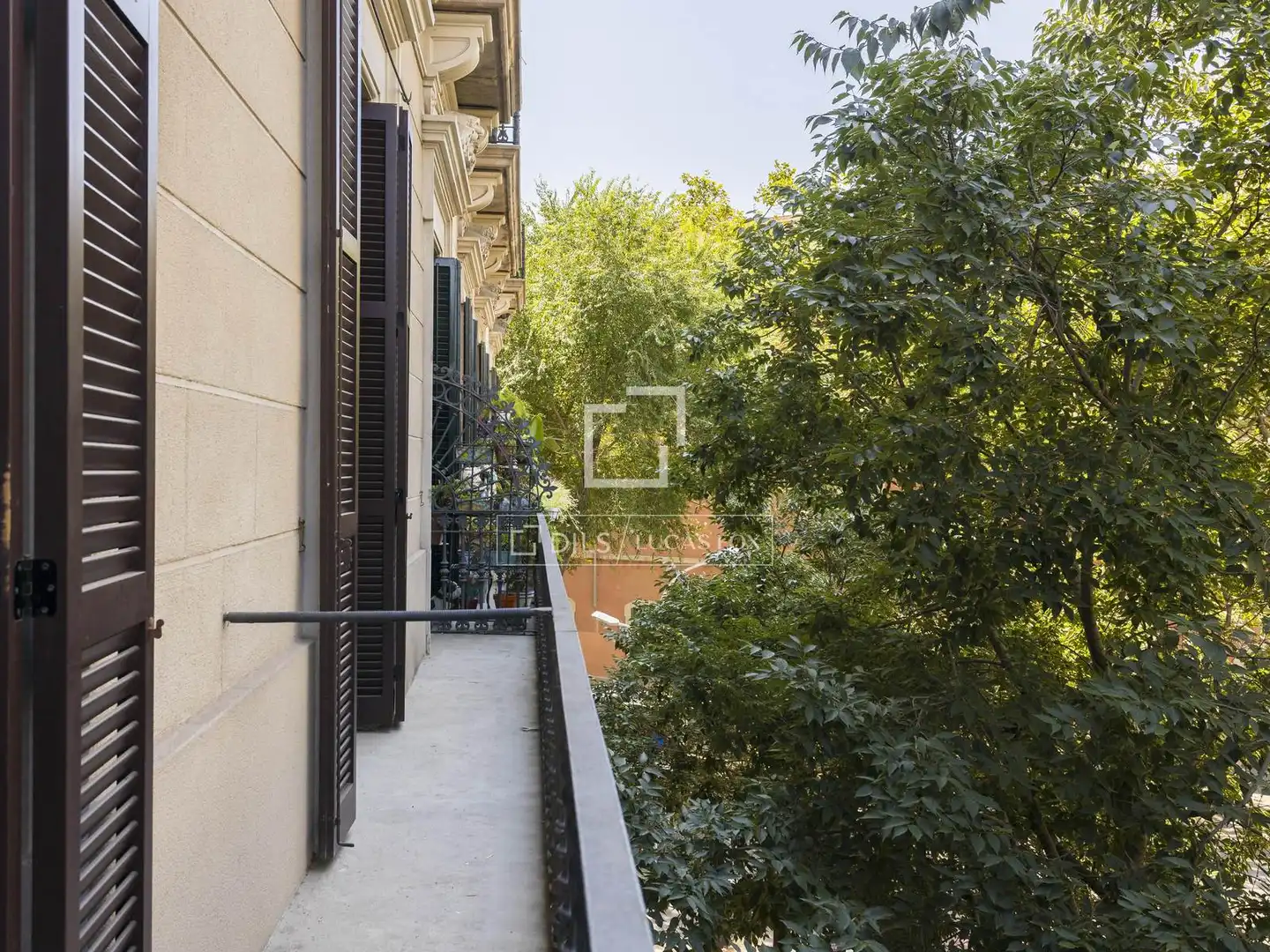 Balcony of Flat for rent in Barcelona  with Air Conditioner, Furnished and Balcony