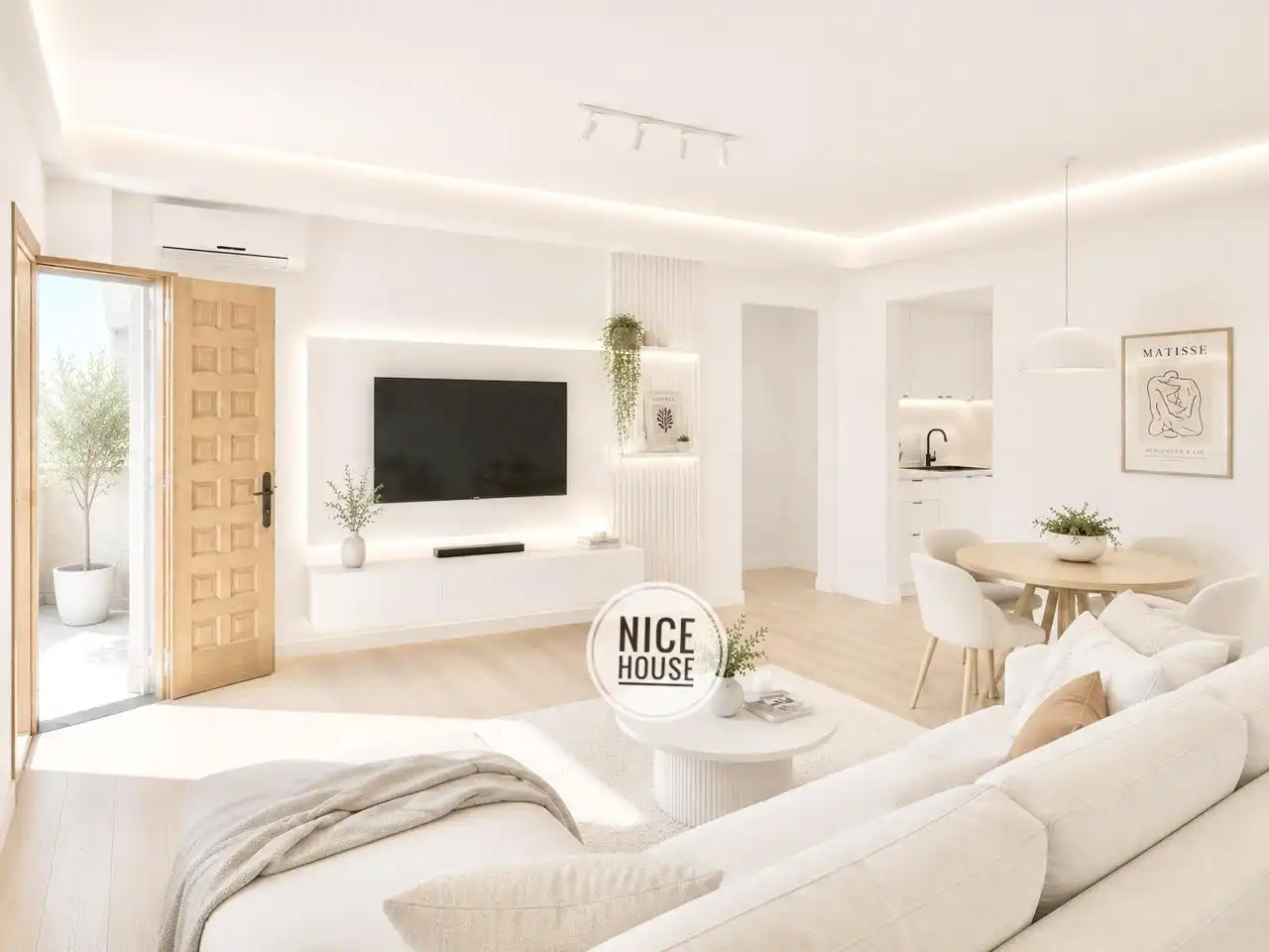 Wohnzimmer von Wohnung zum Verkauf in Pozuelo de Alarcón mit Klimaanlage und Terrasse
