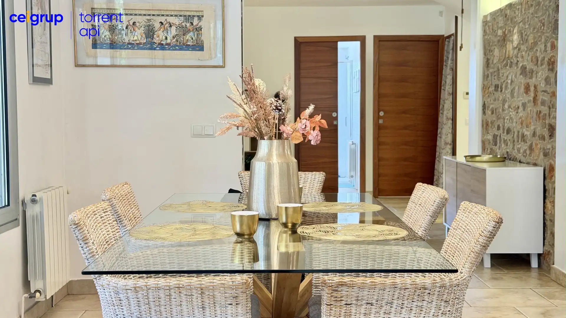 Dining room of Houses for sale in L'Escala  with Air Conditioner, Heating and Terrace
