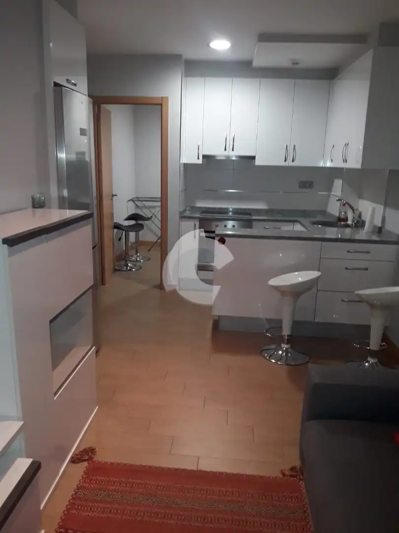 Cuina de Apartament de lloguer en Ourense Capital  amb Calefacció, Traster i Moblat
