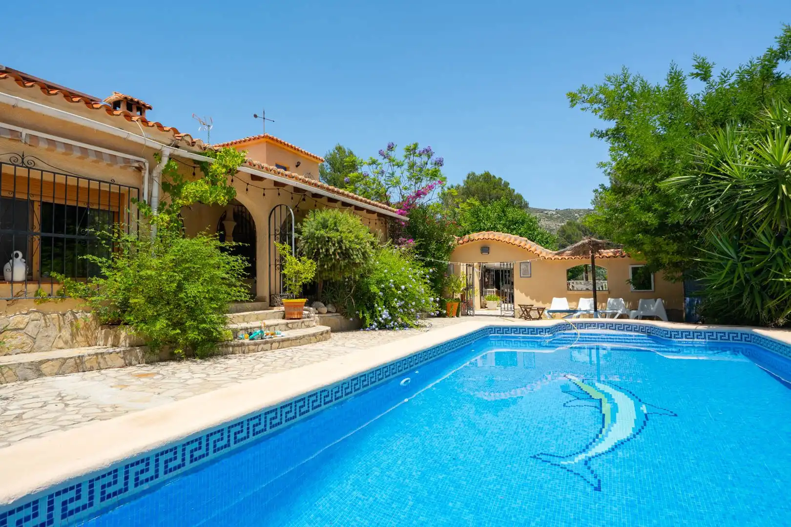 Piscina de Casa o chalet en venta en Castell de Castells con Aire acondicionado, Calefacción y Jardín privado
