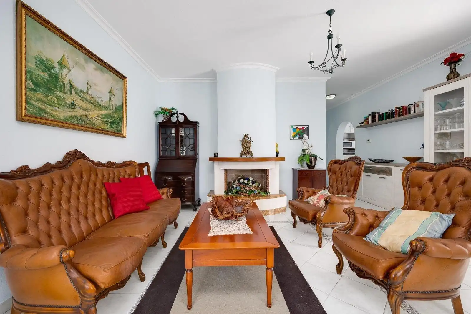 Sala de estar de Casa o chalet en venta en Orihuela con Jardín privado, Terraza y Piscina