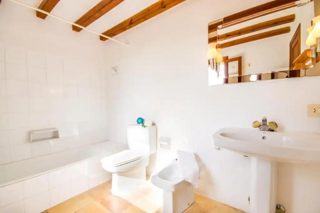 Bany de Finca rústica en venda en Alcúdia amb Jardí privat, Terrassa i Piscina