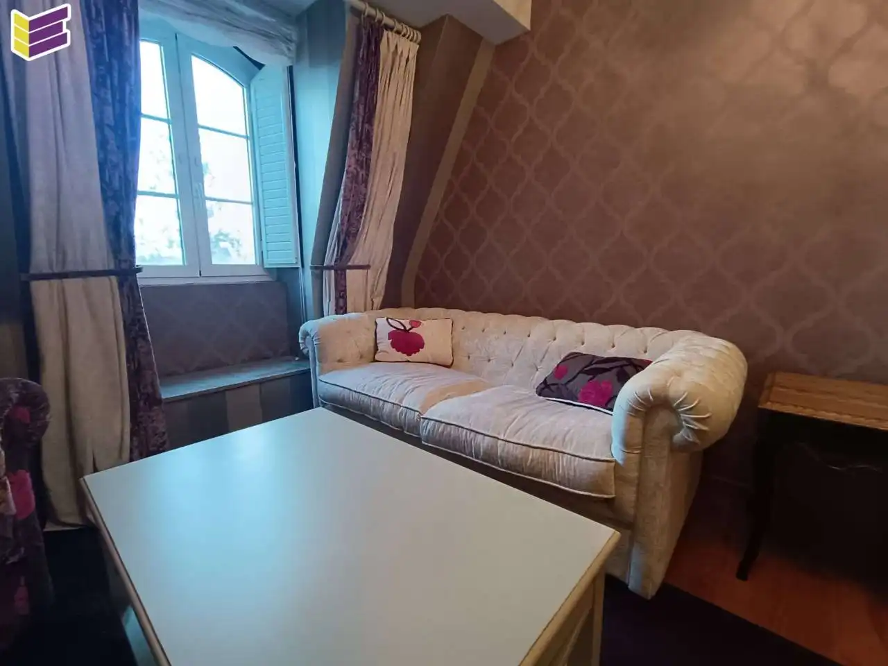 Sala de estar de Dúplex en venta en Mondariz-Balneario con Aire acondicionado, Parquet y Trastero