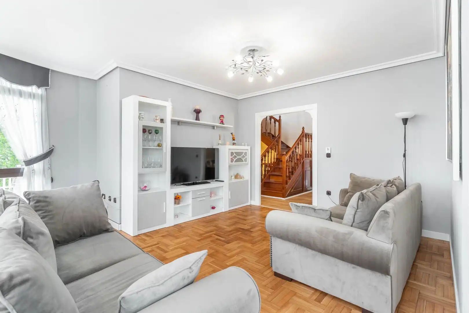 Living room of Houses for sale in Langreo  with Heating, Private garden and Terrace