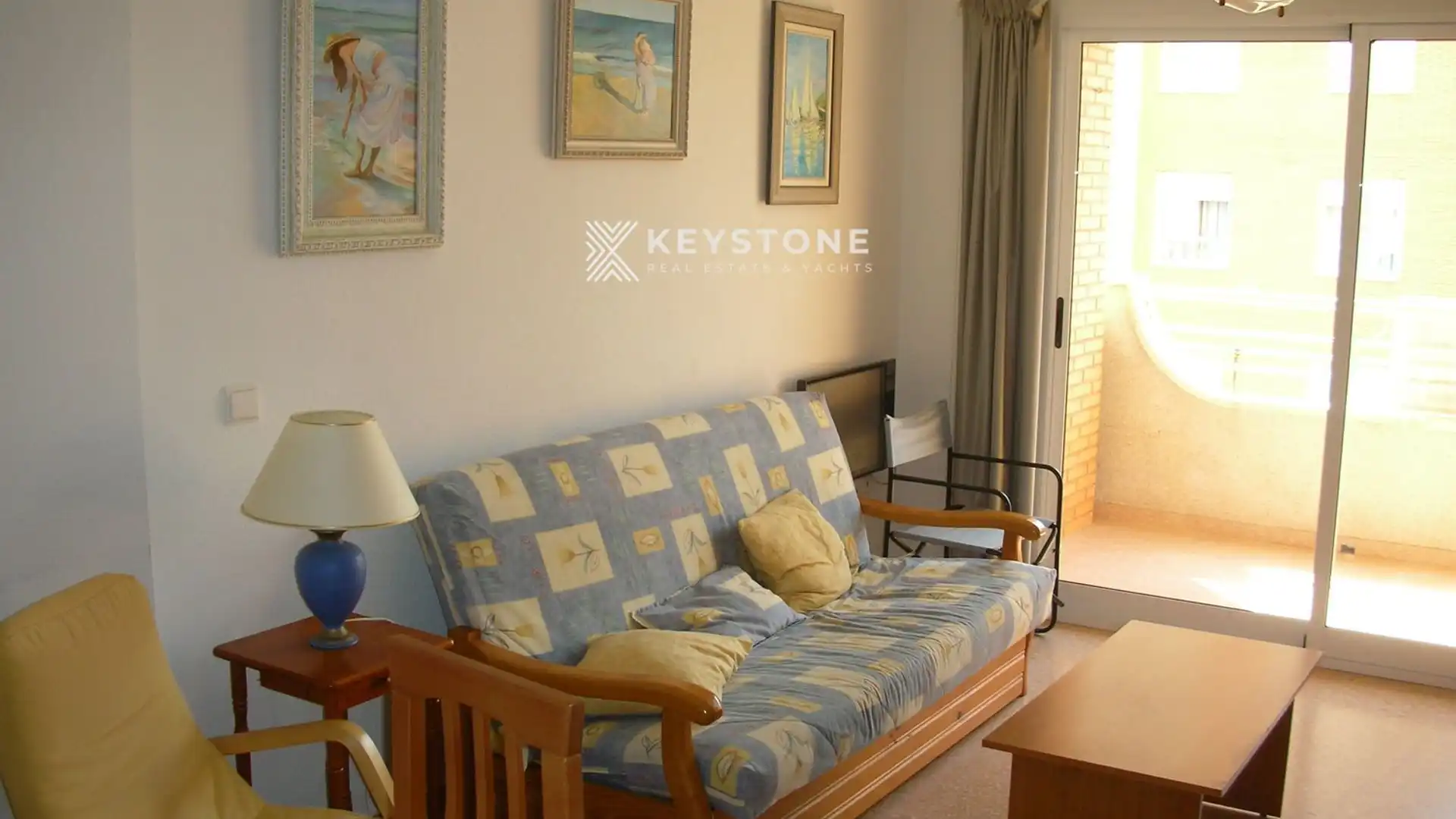 Living room of Flat for rent in Alicante / Alacant  with Air Conditioner, Terrace and Swimming Pool