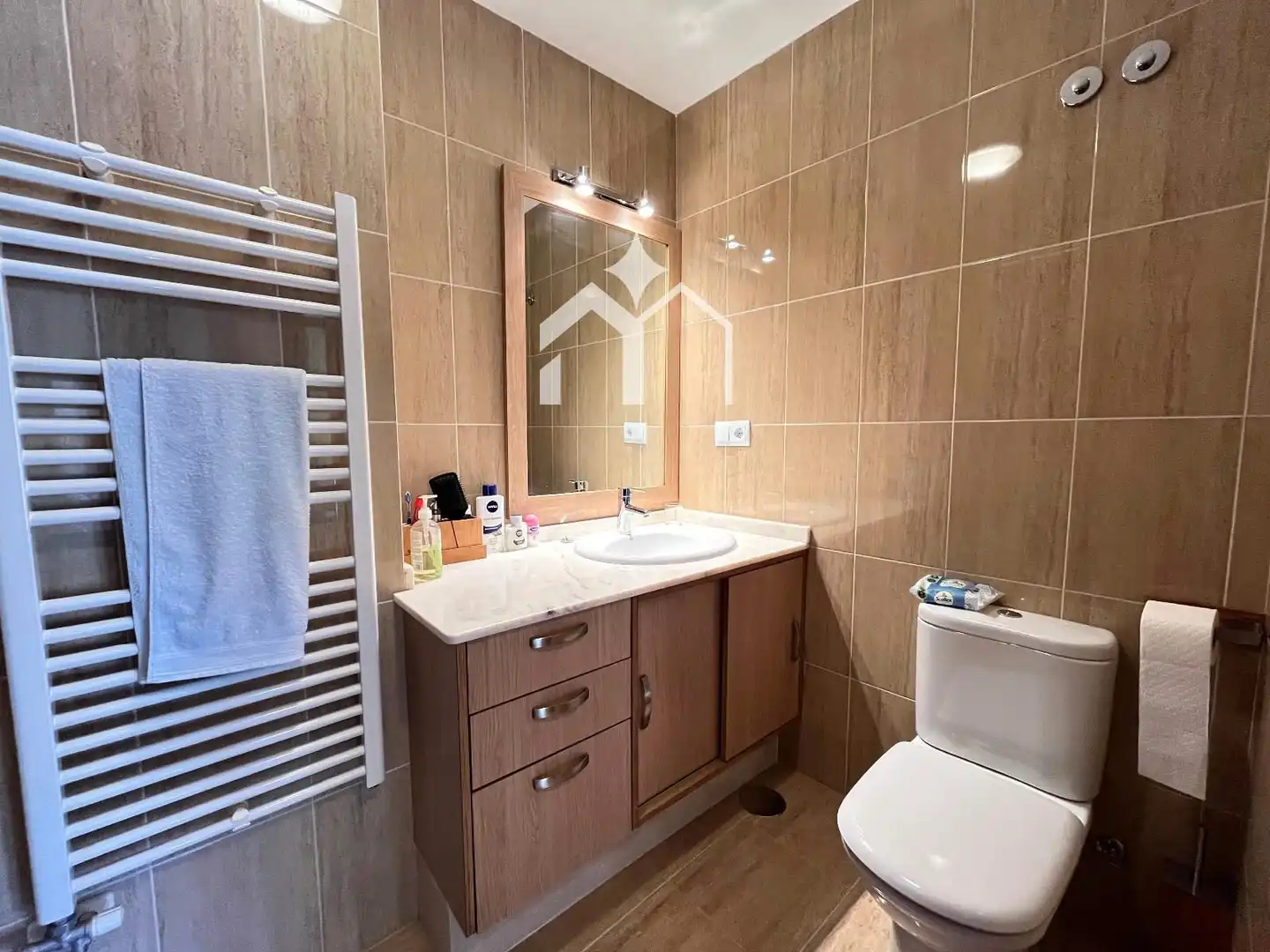 Bathroom of Flat for sale in Moaña  with Heating, Terrace and Furnished