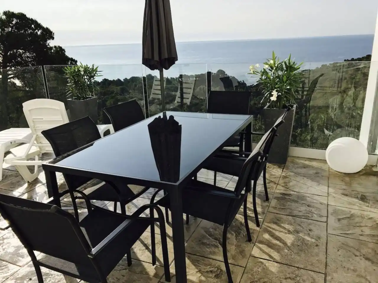 Terrassa de Casa o xalet en venda en Blanes amb Aire condicionat, Calefacció i Jardí privat