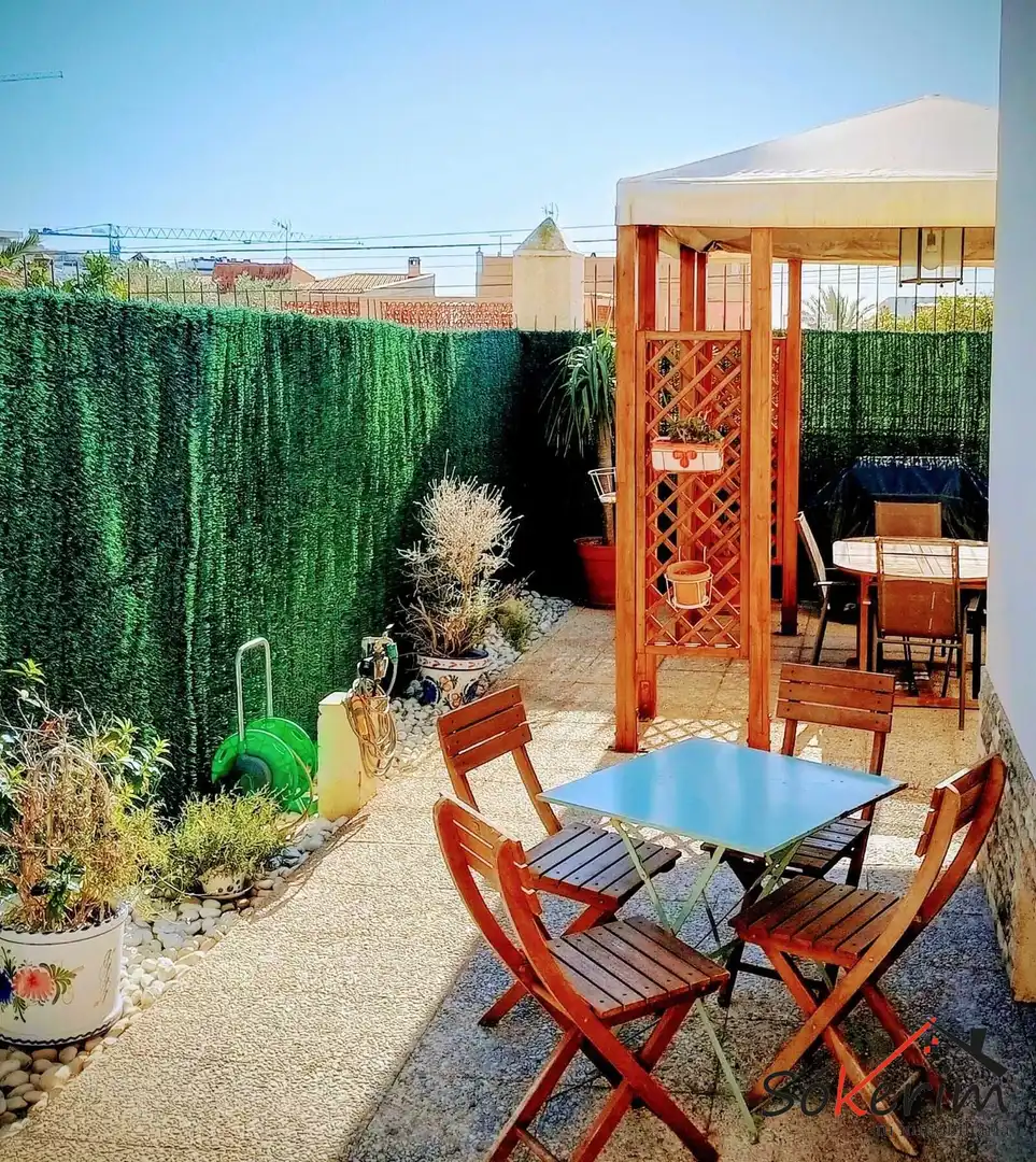 Terrace of Houses for sale in Villajoyosa / La Vila Joiosa  with Air Conditioner, Heating and Private garden
