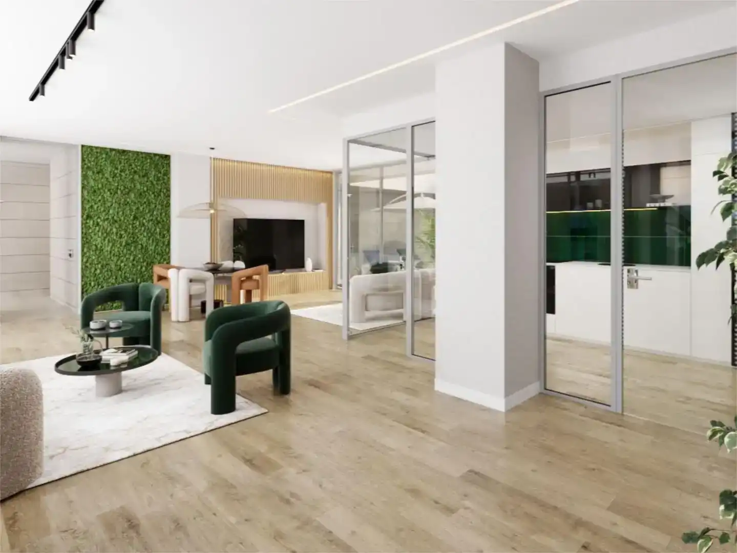Sala de estar de Piso en venta en  Madrid Capital con Aire acondicionado, Piscina y Balcón
