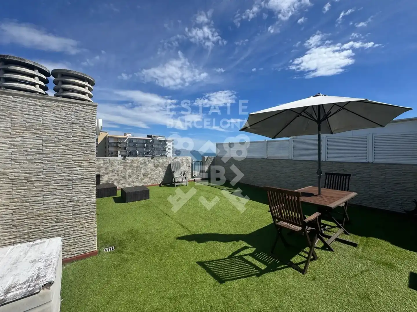Terrasse von Dachboden zum Verkauf in Blanes mit Klimaanlage, Terrasse und Gemeinschaftspool