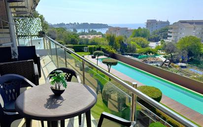 Terrace of Flat for sale in Sant Feliu de Guíxols  with Furnished and Community pool