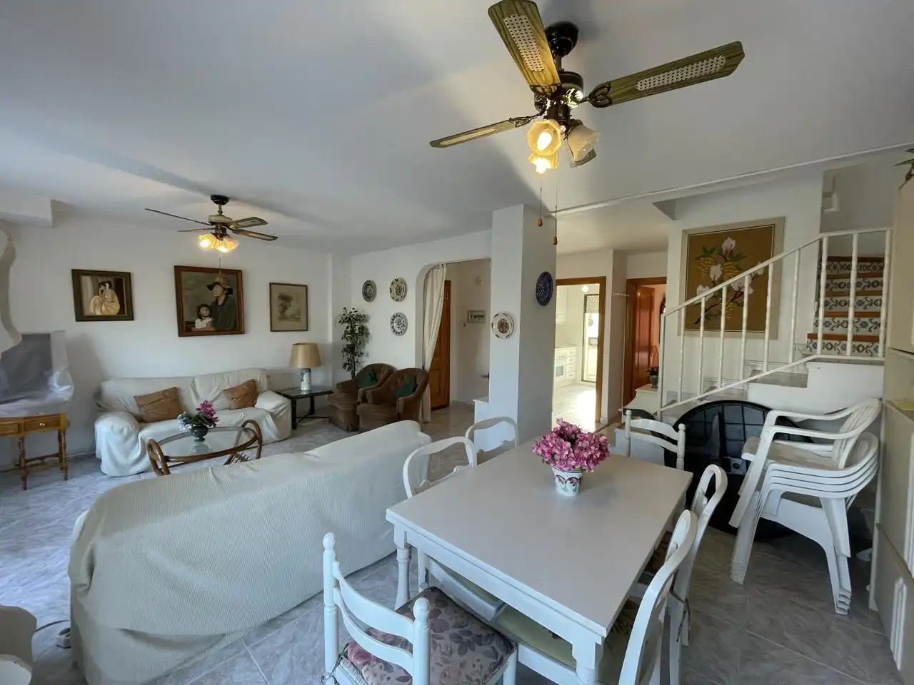 Living room of Duplexes for sale in La Manga del Mar Menor  with Air Conditioner, Terrace and Swimming Pool