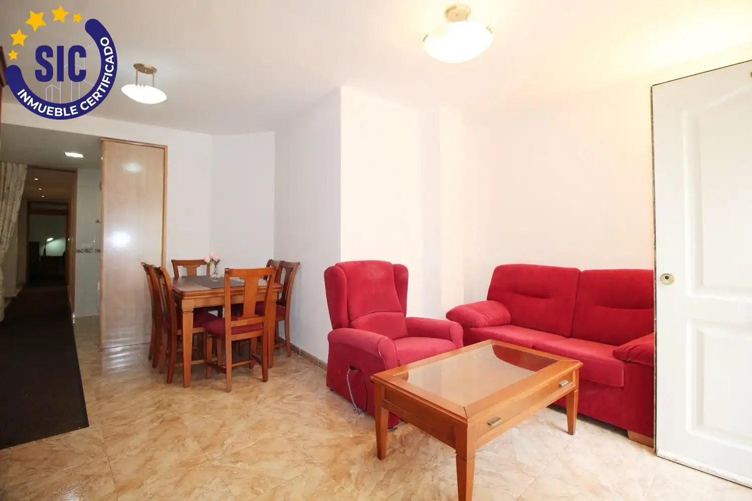 Sala d'estar de Pis en venda en Oropesa del Mar / Orpesa amb Terrassa, Moblat i Piscina comunitària