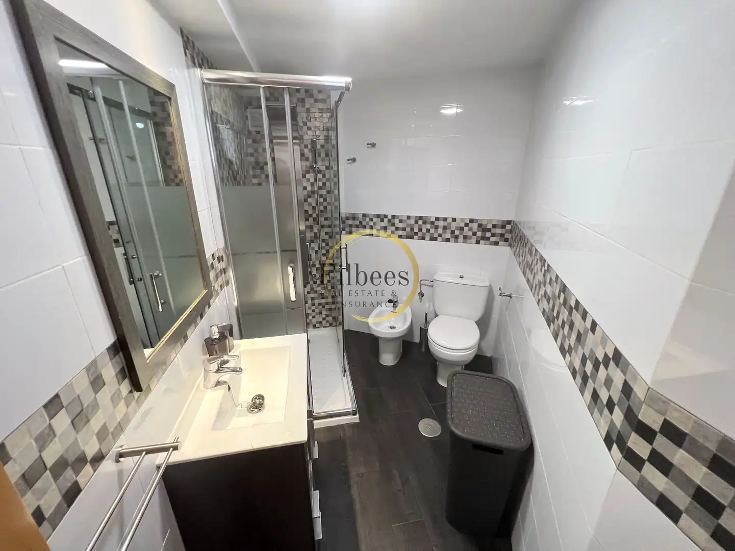Baño de Apartamento en venta en Mazarrón con Aire acondicionado, Calefacción y Jardín privado