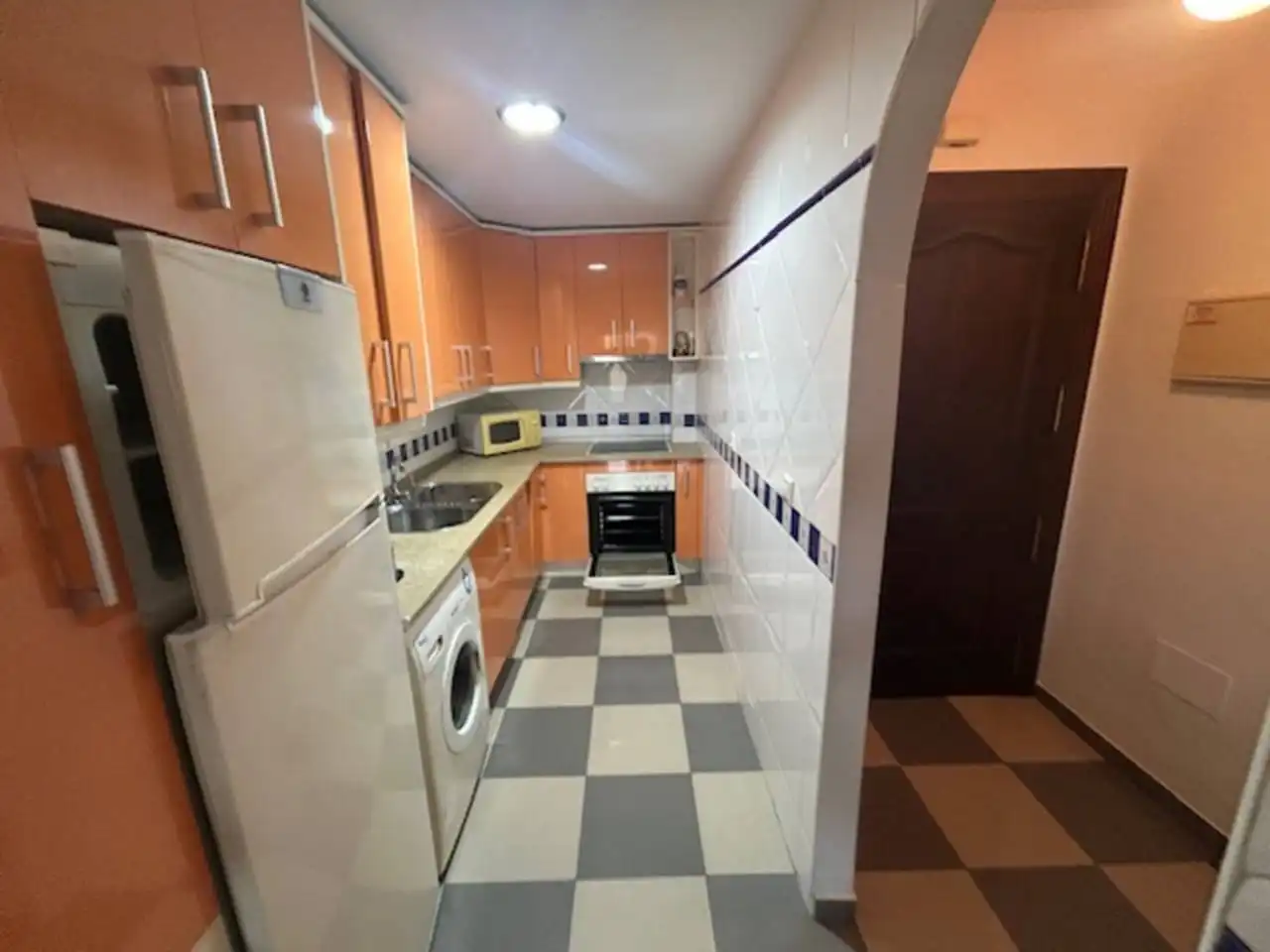 Kitchen of Attic for sale in Roquetas de Mar  with Air Conditioner, Terrace and Furnished
