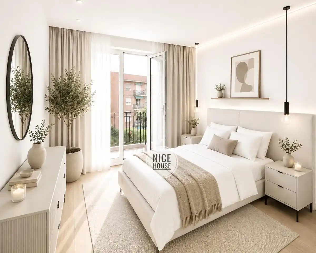 Bedroom of Flat for sale in Madrid  with Air Conditioner and Terrace