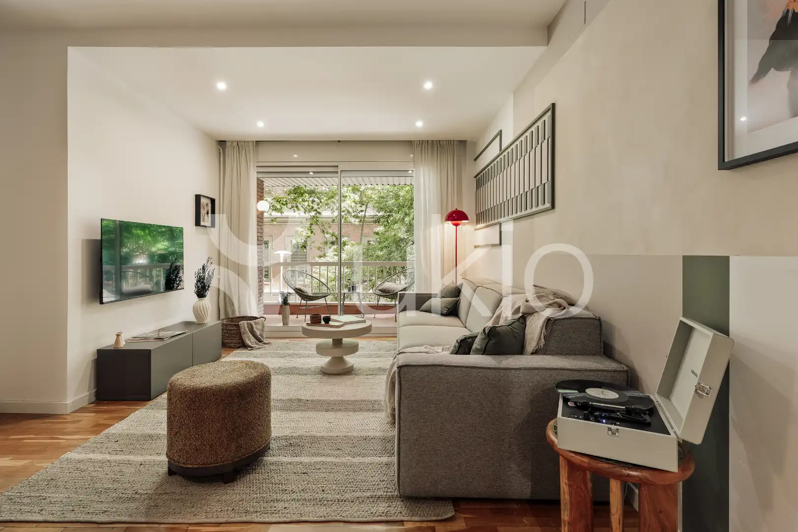 Sala d'estar de Apartament de lloguer en Barcelona amb Aire condicionat, Calefacció i Moblat