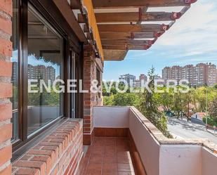 Balcony of Apartment for sale in  Madrid Capital  with Air Conditioner, Heating and Terrace