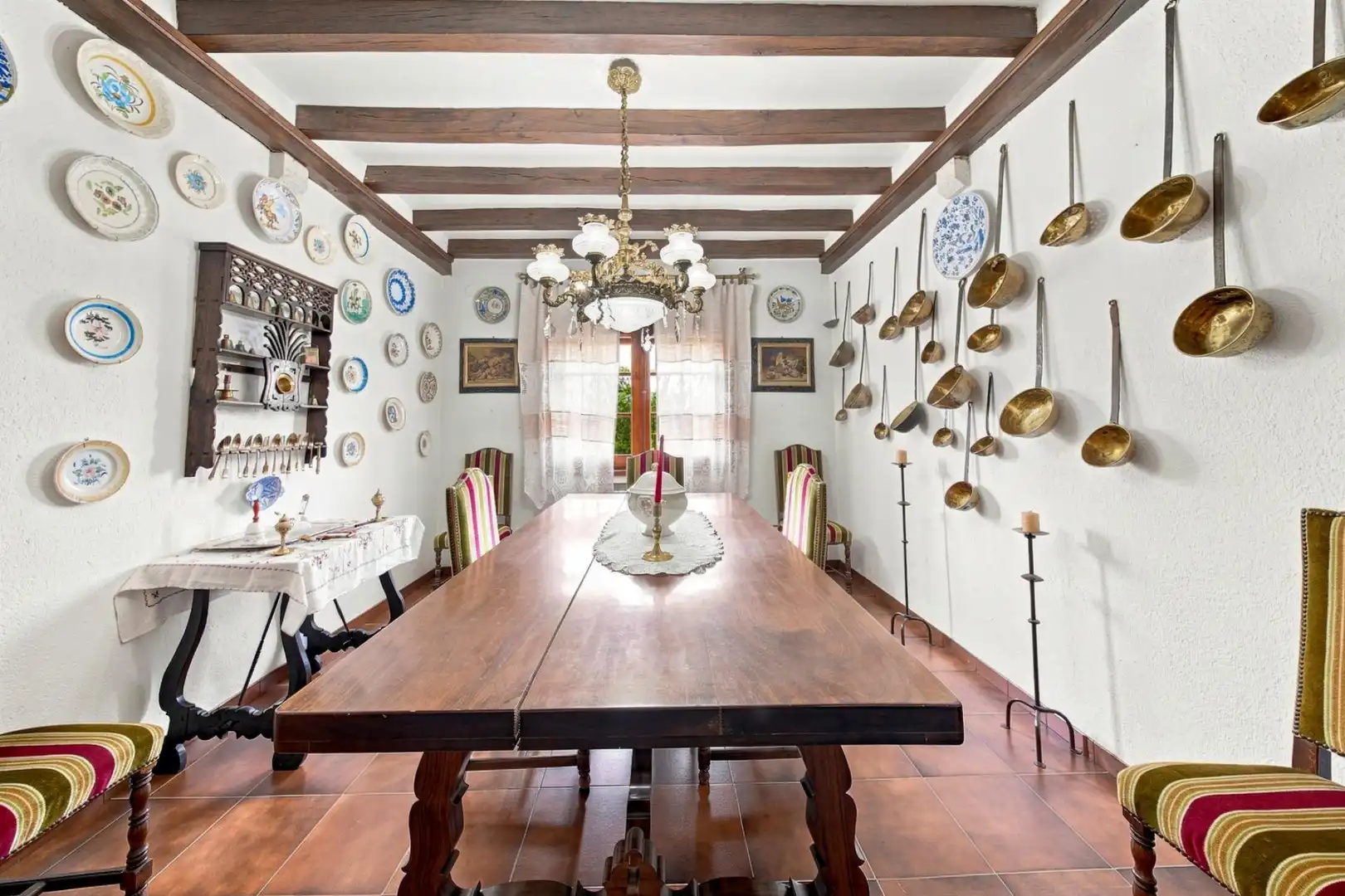 Dining room of Houses for sale in Darnius  with Private garden, Storage room and Balcony