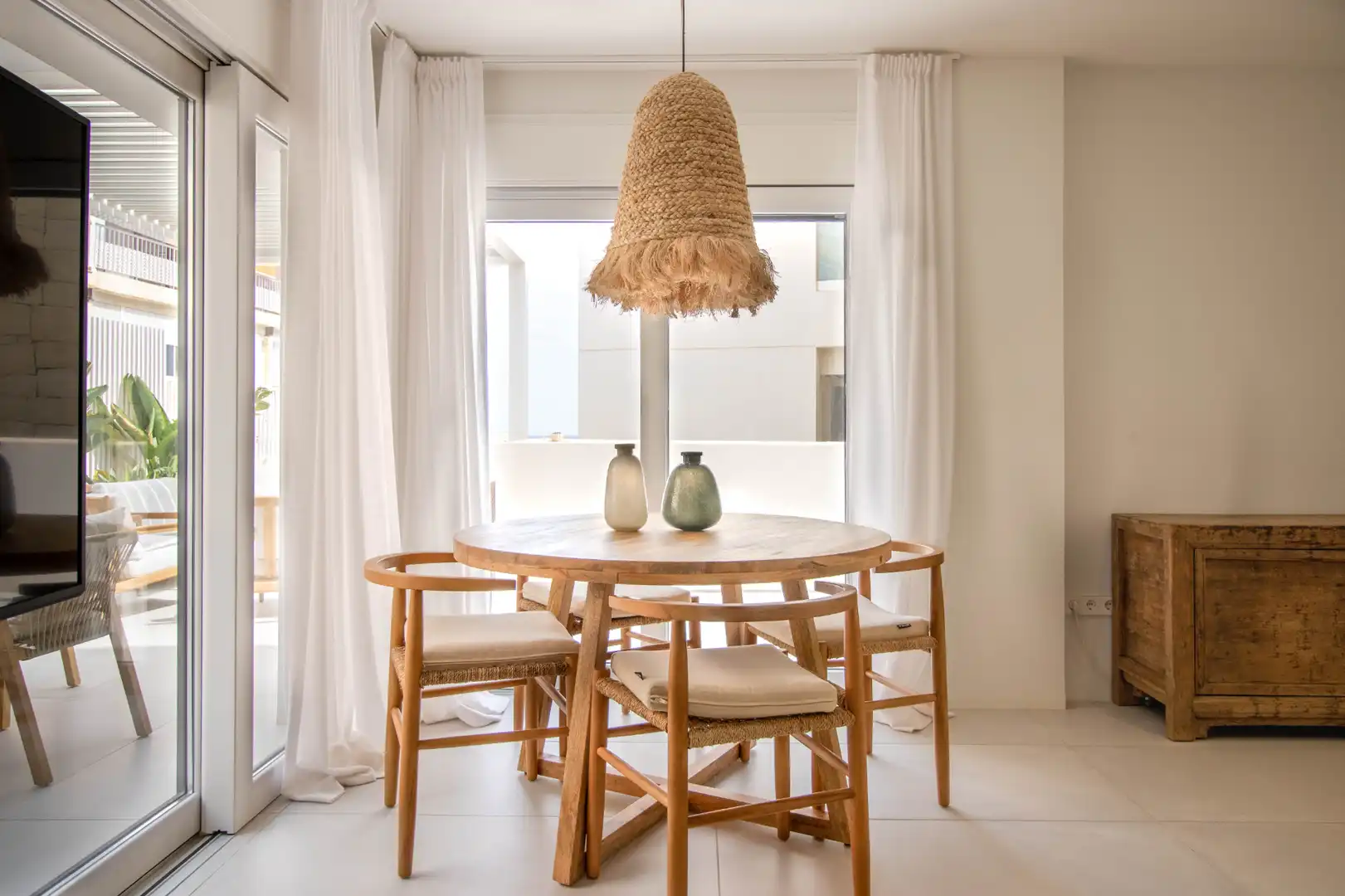 Dining room of Duplexes for rent in Jávea / Xàbia  with Air Conditioner, Heating and Terrace